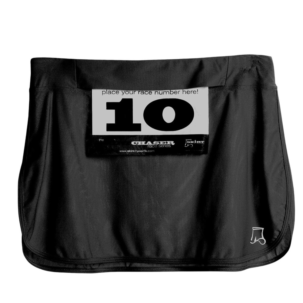 Skirt Sports Cover-Up Skirt Womens Large Black Pull-On Swim Triathlete Race